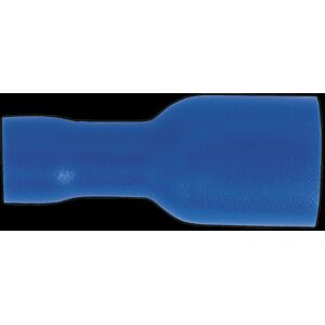 Sealey Fully Insulated Terminal 6.3mm Female Blue Pack of 100 Sealey Fully Insulated Terminal 6.3mm Female Blue Pack of 100