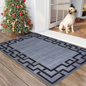 Yorkshire Bedding (80 x 150 cm (2 ft 6 in x 5 ft), Nico Grey Greeky) Extra Large Area Rugs Printed Yorkshire Bedding (80 x 150 cm (2 ft 6 in x 5 ft), Nico Grey Greeky) Extra Large Area Rugs Printed