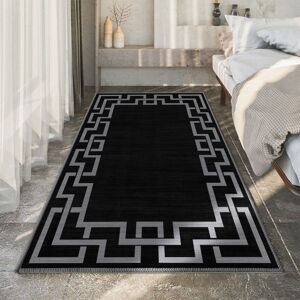 Yorkshire Bedding (120 x 170 cm (4 ft x 4 ft 9 in), Nico Black Greeky) Extra Large Area Rugs Print Yorkshire Bedding (120 x 170 cm (4 ft x 4 ft 9 in), Nico Black Greeky) Extra Large Area Rugs Print