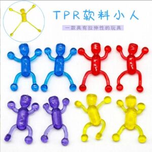 Unbranded 5pcs / vent emotions villain sticky soft glue toy climbing wall hand stick TPR s Unbranded 5pcs / vent emotions villain sticky soft glue toy climbing wall hand stick TPR s