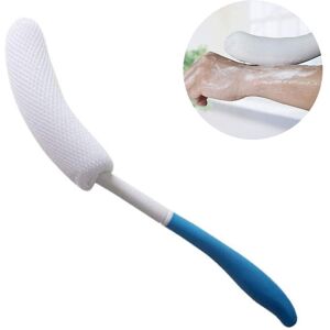 Unbranded Long-Handle Bath Brush with Anti-Slip Handle (39 cm) - Back Scrubber for Wet or Unbranded Long-Handle Bath Brush with Anti-Slip Handle (39 cm) - Back Scrubber for Wet or