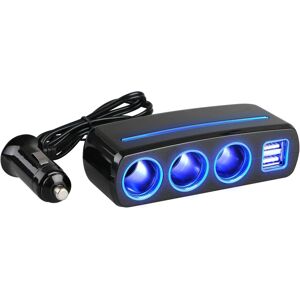 Unbranded Car Charger 120W 3 Cigarette Lighter Power Socket Splitter Adapter with 2 USB Ch Unbranded Car Charger 120W 3 Cigarette Lighter Power Socket Splitter Adapter with 2 USB Ch