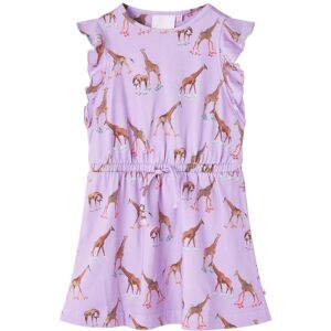 VidaXL (140) Kids' Dress with Ruffle Sleeves and Drawstring Girl's Dress Giraffe Print VidaXL (140) Kids' Dress with Ruffle Sleeves and Drawstring Girl's Dress Giraffe Print