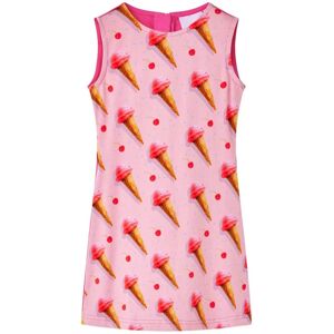 VidaXL (104) Kids' Dress School Children's Sleeveless Dress Ice Cream Print Bright Pink VidaXL (104) Kids' Dress School Children's Sleeveless Dress Ice Cream Print Bright Pink