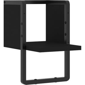 (black, 20 x 25 x 30 cm) vidaXL Wall Shelf with Bar Floating Shelf Wall Mounted (black, 20 x 25 x 30 cm) vidaXL Wall Shelf with Bar Floating Shelf Wall Mounted