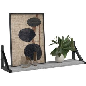 vidaXL Grey Sonoma Wall Shelves - Wall Mounted Shelves - 60x15x15.5 cm vidaXL Grey Sonoma Wall Shelves - Wall Mounted Shelves - 60x15x15.5 cm