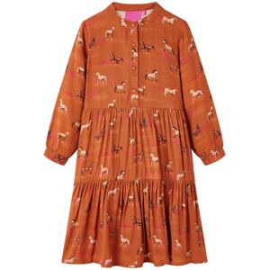 VidaXL (140) Kids' Dress Children's Casual Dress School Girl's Dresses Horses Print Cog VidaXL (140) Kids' Dress Children's Casual Dress School Girl's Dresses Horses Print Cog