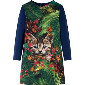 VidaXL (navy, 104) Kids' Dress with Long Sleeves Toddler Children School Girl's Dress C VidaXL (navy, 104) Kids' Dress with Long Sleeves Toddler Children School Girl's Dress C