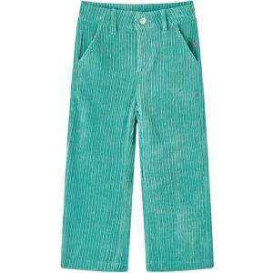 VidaXL (104) Kids' Pants Toddler Trousers Pants with Pockets Clothes Corduroy Mint Gree VidaXL (104) Kids' Pants Toddler Trousers Pants with Pockets Clothes Corduroy Mint Gree