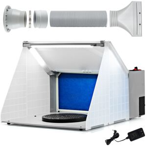 Casart Airbrush Spray Booth Portable Paint Booth Kit with Powerful Fan 3 LED Lights Casart Airbrush Spray Booth Portable Paint Booth Kit with Powerful Fan 3 LED Lights