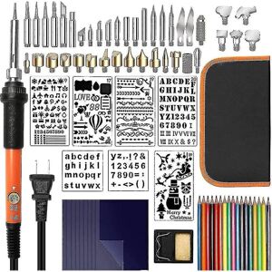 Unbranded Wood Burning Kit, 79pcs Pyrography Pen Set With Adjustable Temperature 200~450 Unbranded Wood Burning Kit, 79pcs Pyrography Pen Set With Adjustable Temperature 200~450