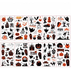Unbranded 30pcs Childrens Cartoon Halloween Tattoo Stickers Funny Temporary Tattoo Sticker Unbranded 30pcs Childrens Cartoon Halloween Tattoo Stickers Funny Temporary Tattoo Sticker
