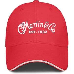 SPXUBZ (One Size, red) Martin-Guitar- Mens Womens Washed Rock Cap SPXUBZ (One Size, red) Martin-Guitar- Mens Womens Washed Rock Cap