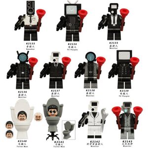 Xurikcoo 11Pcs Skibidi Toilet Minifigures Toys TV Monitor Man Building Blocks Figures Fit Xurikcoo 11Pcs Skibidi Toilet Minifigures Toys TV Monitor Man Building Blocks Figures Fit