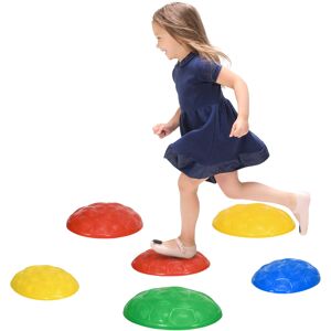ZONEKIZ Balance River Stones w/ Non-Slip Mats for Ages 3-8 Years ZONEKIZ Balance River Stones w/ Non-Slip Mats for Ages 3-8 Years