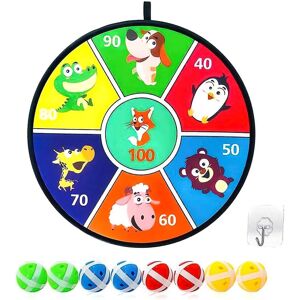 RFJRYK,L 14 Dartboard With Sticky Double Sided Dart Board Games Toys RFJRYK,L 14 Dartboard With Sticky Double Sided Dart Board Games Toys