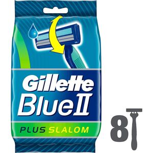 Gillette Blue II Plus Slalom Men's Disposable Razors, 8 razors Gillette Blue II Plus Slalom Men's Disposable Razors, 8 razors