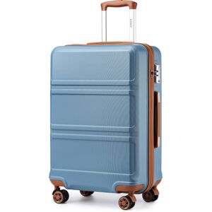 Unbranded (24 inch) Grayish Blue And Brown ABS 4 PCS Suitcase Set With Vanity Unbranded (24 inch) Grayish Blue And Brown ABS 4 PCS Suitcase Set With Vanity