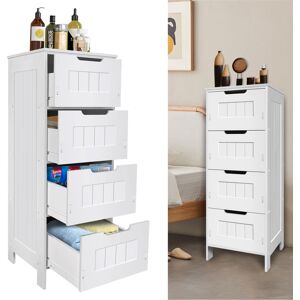 YouseaHome Chest of Drawer for Bathroom Floor Cabinets Narrow Storage Unit with 4 Drawers f YouseaHome Chest of Drawer for Bathroom Floor Cabinets Narrow Storage Unit with 4 Drawers f