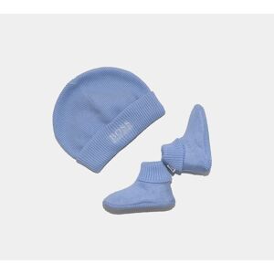 (3 Months, Blue) Hugo Boss Baby Knit Boots Caps Set 1-6 Months (3 Months, Blue) Hugo Boss Baby Knit Boots Caps Set 1-6 Months