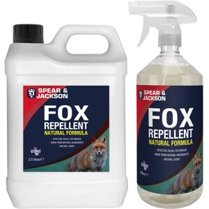 Spear & Jackson Fox Repellent Spray 2.5L with 500ml Trigger Spray Spear & Jackson Fox Repellent Spray 2.5L with 500ml Trigger Spray
