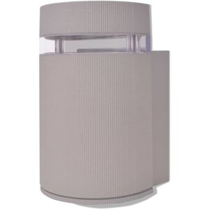 vidaXL Grey Semi-Cylindrical Outdoor Wall Sconce - Wall Sconce vidaXL Grey Semi-Cylindrical Outdoor Wall Sconce - Wall Sconce