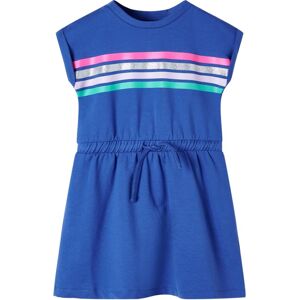 VidaXL (128) Kids' Dress with Drawstring Toddler Children Kids Girl's Dress Cobalt Blue VidaXL (128) Kids' Dress with Drawstring Toddler Children Kids Girl's Dress Cobalt Blue