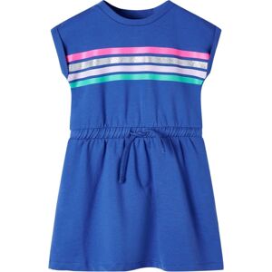 VidaXL (140) Kids' Dress with Drawstring Toddler Children Kids Girl's Dress Cobalt Blue VidaXL (140) Kids' Dress with Drawstring Toddler Children Kids Girl's Dress Cobalt Blue