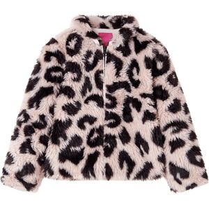 VidaXL (128) Kids' Coat Long Sleeve Jacket Outwear Kids Collar Coat Faux Fur Light Pink VidaXL (128) Kids' Coat Long Sleeve Jacket Outwear Kids Collar Coat Faux Fur Light Pink