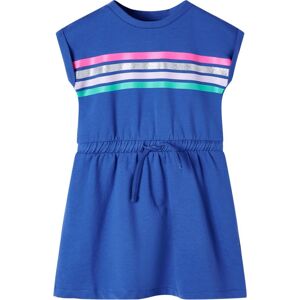 VidaXL (104) Kids' Dress with Drawstring Toddler Children Kids Girl's Dress Cobalt Blue VidaXL (104) Kids' Dress with Drawstring Toddler Children Kids Girl's Dress Cobalt Blue