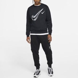 (XL) Nike Black Multi Swoosh Crew Neck Tracksuit (XL) Nike Black Multi Swoosh Crew Neck Tracksuit