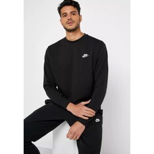 (Medium) Nike Mens Black Crew Neck Club Tracksuit (Medium) Nike Mens Black Crew Neck Club Tracksuit