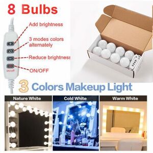 XYLFLY (8 bulbs) LED Make up Mirror Light Bulbs USB Hollywood Vanity Makeup Mirror Ligh XYLFLY (8 bulbs) LED Make up Mirror Light Bulbs USB Hollywood Vanity Makeup Mirror Ligh