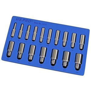 US PRO 17pc 3/8 Dr Metric Deep Socket Set 6 point 8 - 24mm 3258 US PRO 17pc 3/8 Dr Metric Deep Socket Set 6 point 8 - 24mm 3258