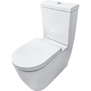 NRG Bathroom Modern Close-Coupled Toilet with Cistern and PP Seat Cover NRG Bathroom Modern Close-Coupled Toilet with Cistern and PP Seat Cover