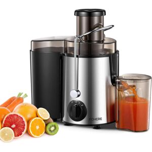 Unbranded (Silver) Juicer Juicer Machines Vegetable and Fruit, Centrifugal Juicer with 3 S Unbranded (Silver) Juicer Juicer Machines Vegetable and Fruit, Centrifugal Juicer with 3 S