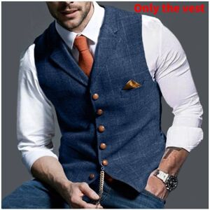 Unbranded (StyleC, L) Vest Uk Mens Herringbone Waistcoat Vintage Formal Notch Lapel Retro Unbranded (StyleC, L) Vest Uk Mens Herringbone Waistcoat Vintage Formal Notch Lapel Retro