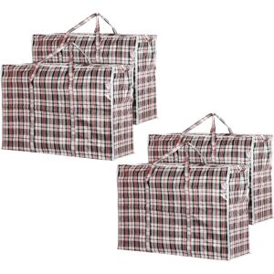 Unbranded (4) Heavy Duty Laundry Bags X-Large Zipped Reusable Strong Storage Bag 75x60x24c Unbranded (4) Heavy Duty Laundry Bags X-Large Zipped Reusable Strong Storage Bag 75x60x24c