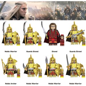 Bonxaif (8PCS-A) 24PCS Lord of the Rings Noldo Warrior Elven Guards Minifigures Kids G Bonxaif (8PCS-A) 24PCS Lord of the Rings Noldo Warrior Elven Guards Minifigures Kids G