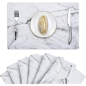 Unbranded 6pcs Marble Pattern Placemats Kitchen Dining Table Mats For Party Dining Table Unbranded 6pcs Marble Pattern Placemats Kitchen Dining Table Mats For Party Dining Table