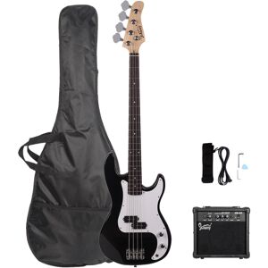 Unbranded Electric Bass Guitar Full Set W/ 20W Amp Speaker Bag Strap Wrench Tool Unbranded Electric Bass Guitar Full Set W/ 20W Amp Speaker Bag Strap Wrench Tool