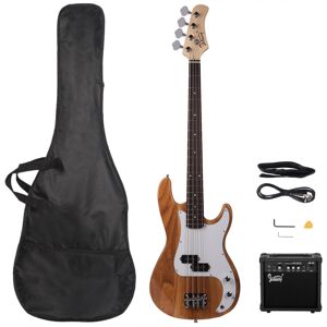 Unbranded Glarry GP Electric Bass Guitar Full Set W/ 20W Amplifier Speaker Bag Strap Unbranded Glarry GP Electric Bass Guitar Full Set W/ 20W Amplifier Speaker Bag Strap