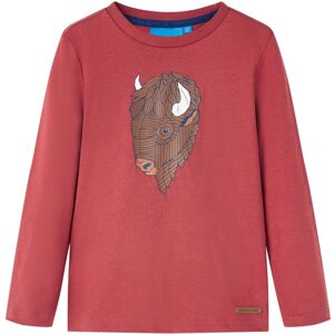 VidaXL (red, 104) Kids' T-shirt with Long Sleeves Children's T Shirt Tee Cattle Print C VidaXL (red, 104) Kids' T-shirt with Long Sleeves Children's T Shirt Tee Cattle Print C