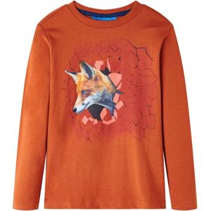 VidaXL (rust, 92) Kids' T-shirt with Long Sleeves Children's T Shirt Kids' Tops Tee Fox VidaXL (rust, 92) Kids' T-shirt with Long Sleeves Children's T Shirt Kids' Tops Tee Fox
