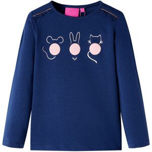 VidaXL (navy, 128) Kids' T-shirt with Long Sleeves Children's T Shirt Tops Tee Animals VidaXL (navy, 128) Kids' T-shirt with Long Sleeves Children's T Shirt Tops Tee Animals