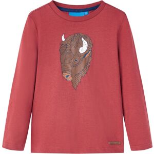 VidaXL (red, 116) Kids' T-shirt with Long Sleeves Children's T Shirt Tee Cattle Print C VidaXL (red, 116) Kids' T-shirt with Long Sleeves Children's T Shirt Tee Cattle Print C