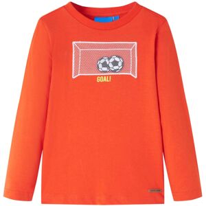 VidaXL (orange, 128) Kids' T-shirt with Long Sleeves Children's T Shirt Tee Football Go VidaXL (orange, 128) Kids' T-shirt with Long Sleeves Children's T Shirt Tee Football Go