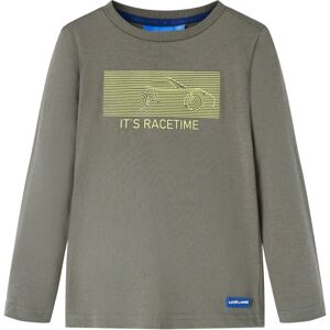 VidaXL (104) Kids' T-shirt with Long Sleeves Children's T Shirt Tee Racing Car Print Kh VidaXL (104) Kids' T-shirt with Long Sleeves Children's T Shirt Tee Racing Car Print Kh