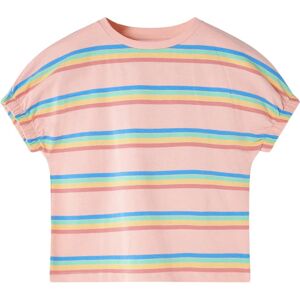 VidaXL (140) Kids' T-shirt Short Sleeves Children's T Shirt Tee Rainbow Stripes Print P VidaXL (140) Kids' T-shirt Short Sleeves Children's T Shirt Tee Rainbow Stripes Print P