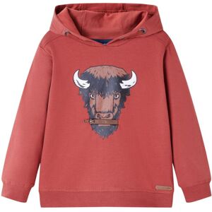 VidaXL (140) Kids' Hooded Sweatshirt Children Pull Over Kids' Hoodie Ox Print Burnt Red VidaXL (140) Kids' Hooded Sweatshirt Children Pull Over Kids' Hoodie Ox Print Burnt Red